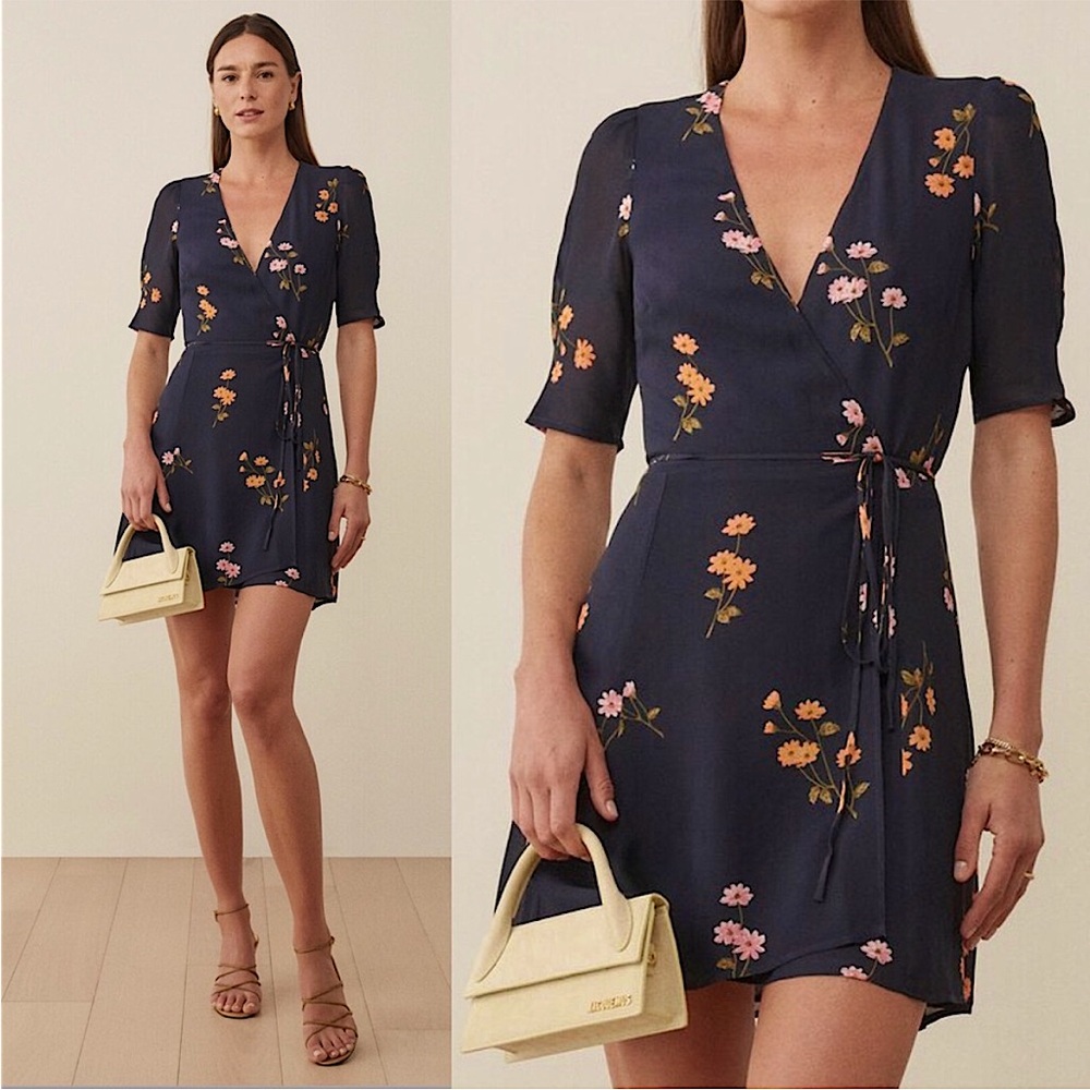 Reformation Lucky Dress in Princess Margaret Floral Print